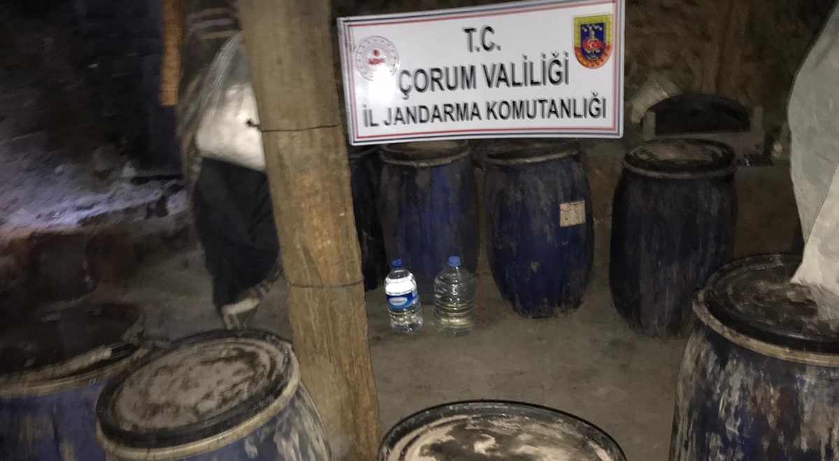 Çorum’da Kaçak İçki Operasyonu