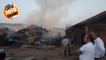 5 Bin Saman Balyası Kül Oldu