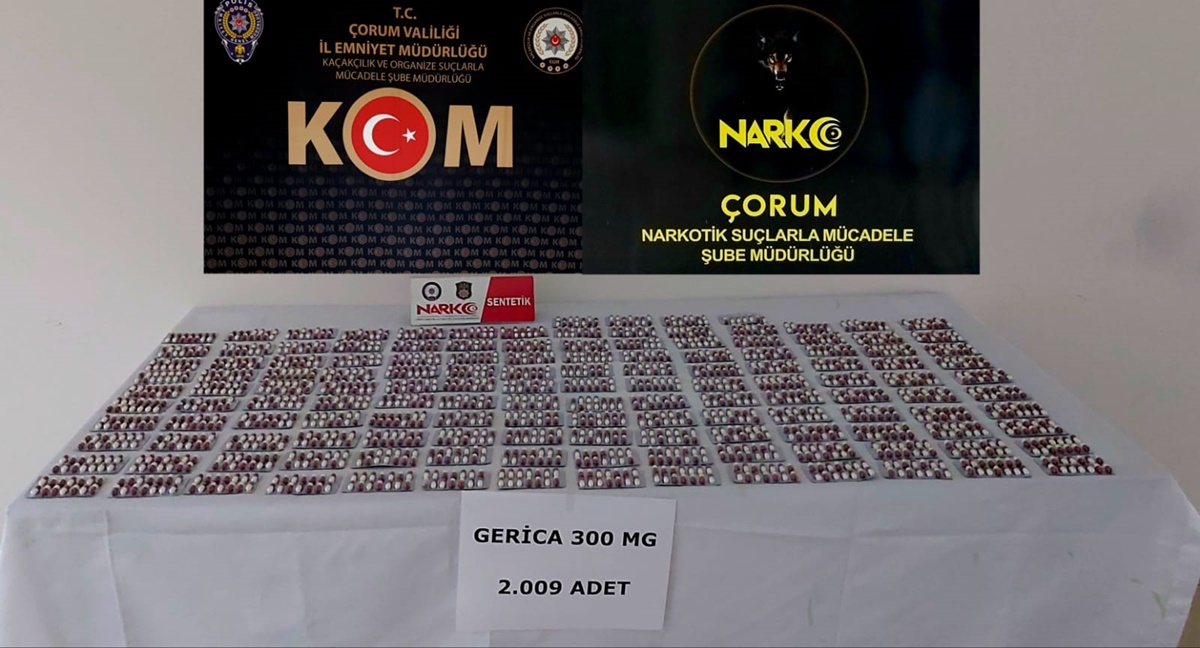 Çorum’da Uyuşturucu Operasyonu