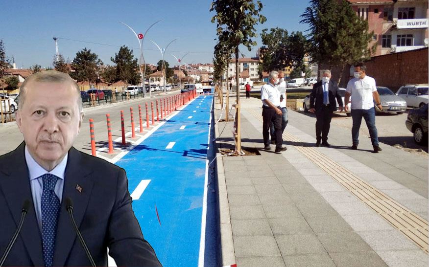 Recep Tayyip Erdoğan Caddesine Bisiklet Yolu