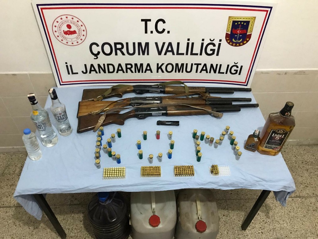Çorum’da Kaçak İçki Operasyonu