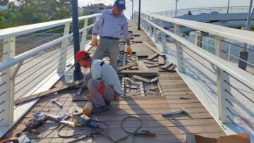 Osmancık’ta Asma Köprü Bakıma Alındı