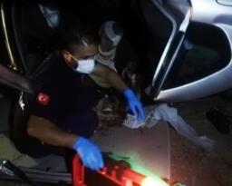 Yaralılar Otomobilde Sıkıştı