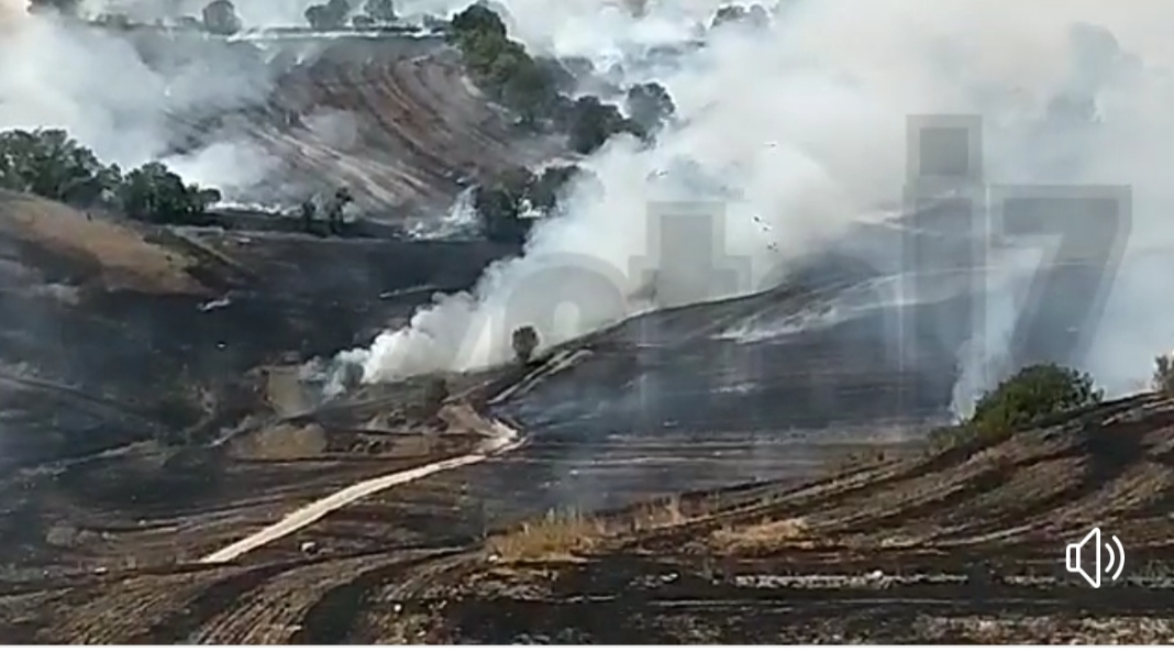 Çorum’da Anız Yangını Felaket Getirdi