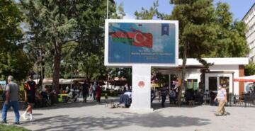 Belediye’den Azerbaycan’a Bayraklı Destek