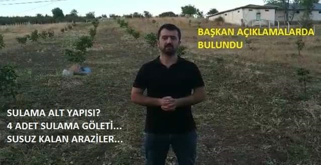 ‘Sulama Altyapısı İstiyoruz’