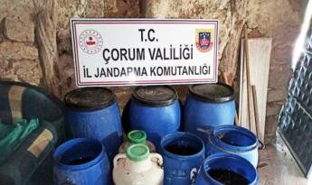 Çorum’da Kaçak İçki Operasyonu