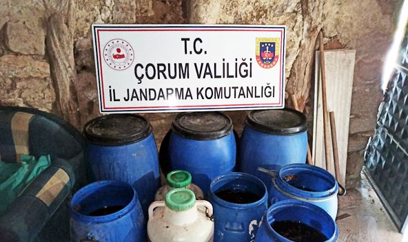 Çorum’da Kaçak İçki Operasyonu