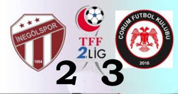 Çorum FK Şen Dönüyor: 2-3