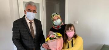 Makineci, Özel Öğrencileri Evinde Ziyaret Etti