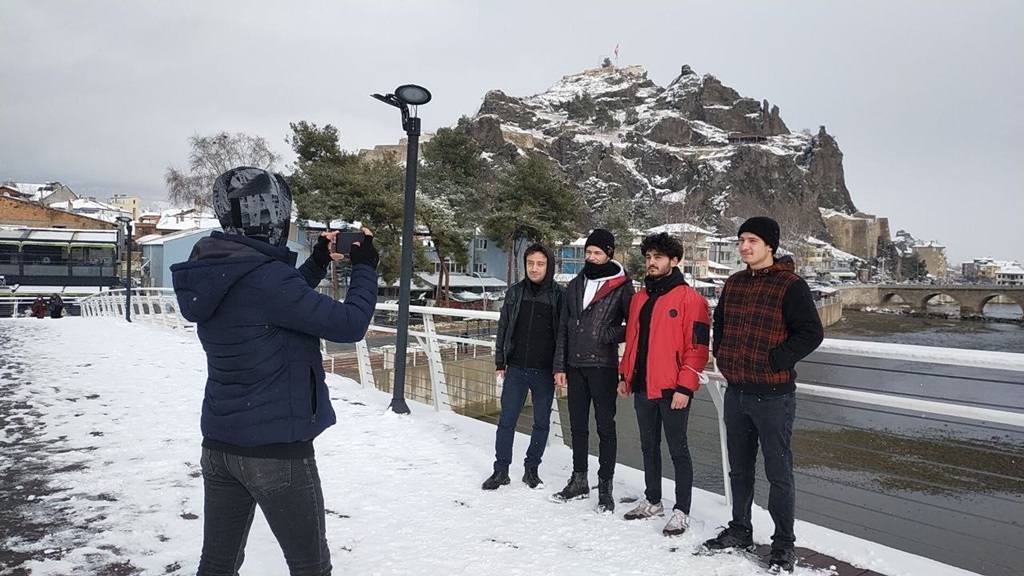 Osmancık’ta Kar Manzarası Çekim