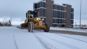 Çorum Belediyesi’nden Kar Mesaisi