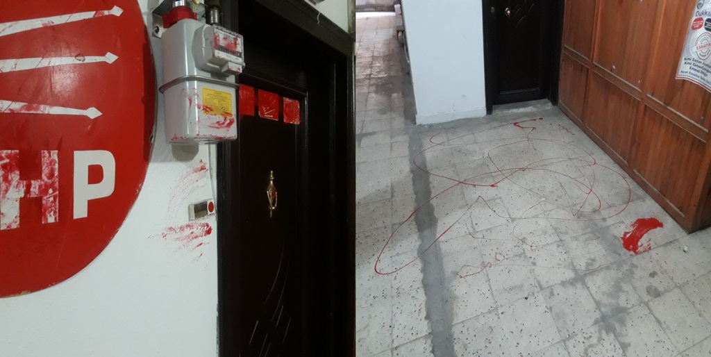 CHP İskilip İlçe Binasına Boyalı Saldırı