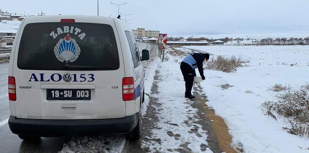 Zabıta Ekipleri Doğadaki Kuşları Unutmadı