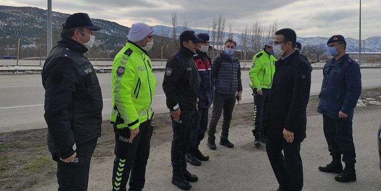 Kaymakam Kontrol Noktalarını Denetledi