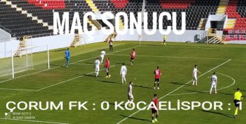 Çorum FK : 0 Kocaelispor : 1