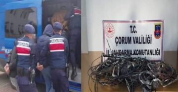 Kablo Hırsızları Yakalandı