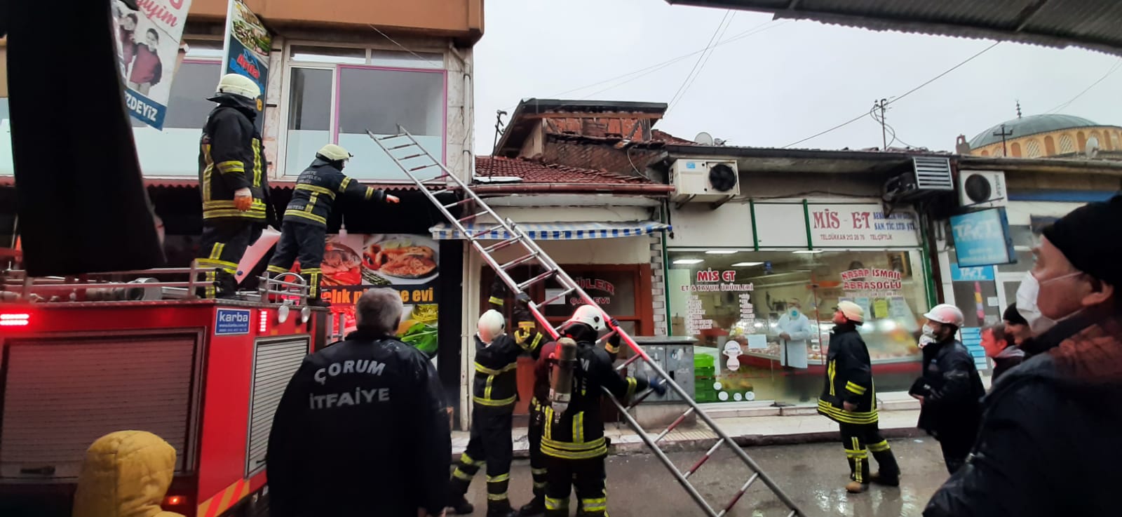Çöplük’te Baca Yangını Çıktı