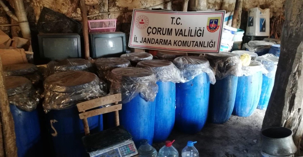 Çorum’da Kaçak İçki Operasyonu