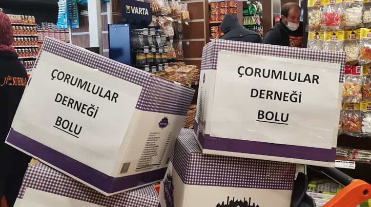 Bolu Çorumlular Derneğinden Ramazan Paketi