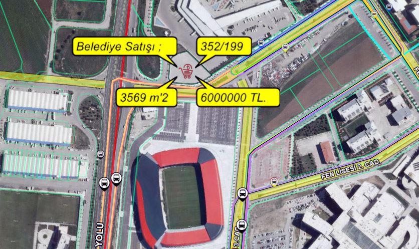 Belediye Benzinlik Arsası Satıyor