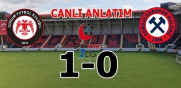 Çorum FK. : 1 – Zonguldak Kömürspor A.Ş.:0