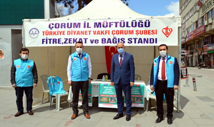 Müftülük Bağış stantı Açtı