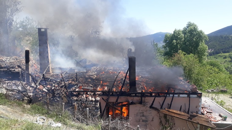 İskilip’ye Yangın Çıktı