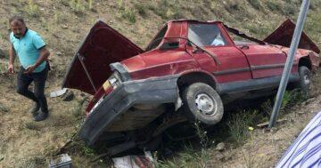 Kazada Baba-Kız Yaralandı