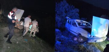 Otomobil Takla Attı: 1’i Çocuk 4 Yaralı