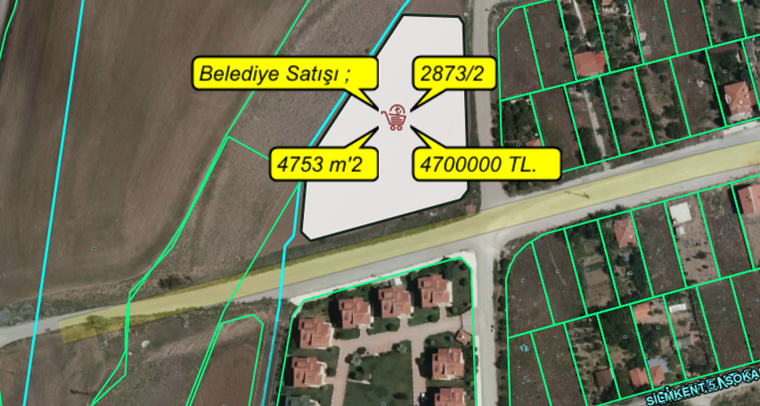 Belediye Villa-Konut Site Arsası Satıyor