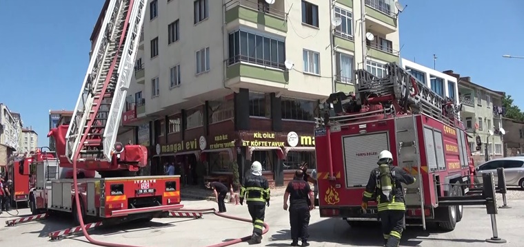 Çorum’da Baca Yangını Korkuttu