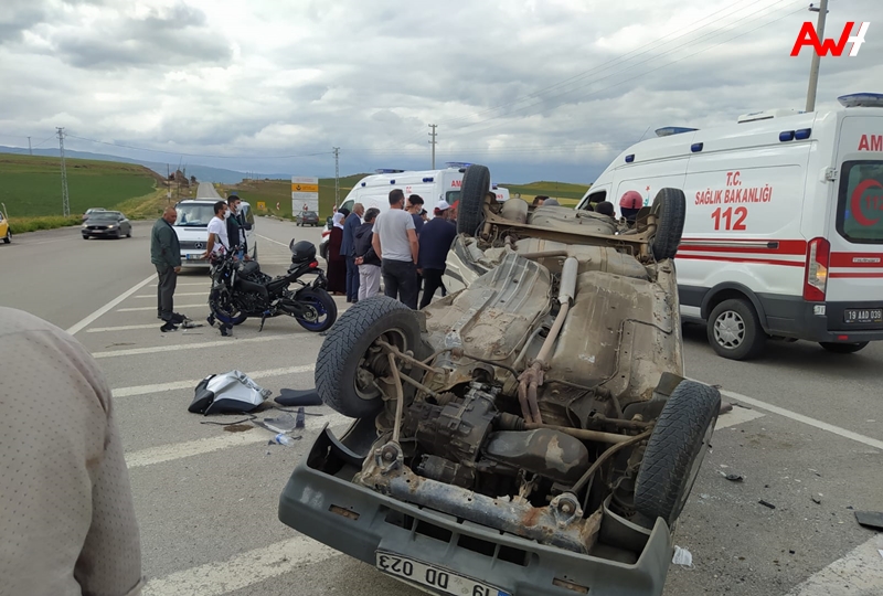 Bayat Gediğinde Kaza: 3 Yaralı