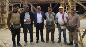 İsbir, Tekstil Atölyesinin İnşaatını Gezdi