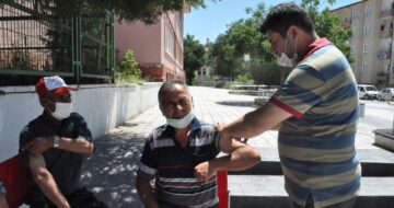 Atatürk Meydanı’nda Randevusuz Aşı Uygulaması