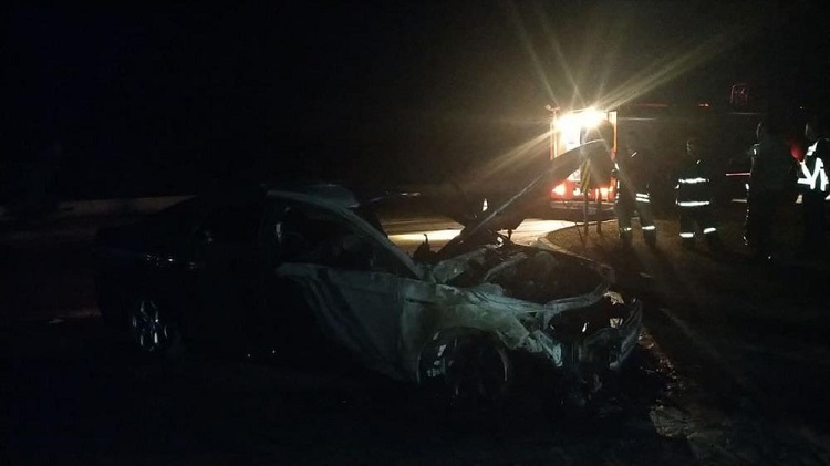 Seyir Halindeyken Yandı