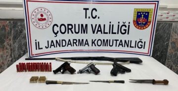 Çorum’da Ruhsatsız Silah Operasyonu