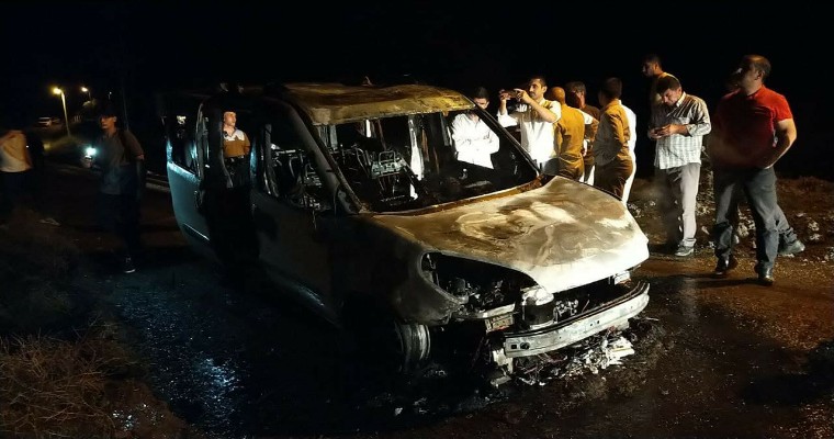 Seyir Halindeyken Alev Alev Yandı