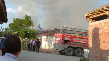 Çorum’da Korkutan Yangın