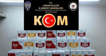 Çorum’da Kaçak Makaron Operasyonu