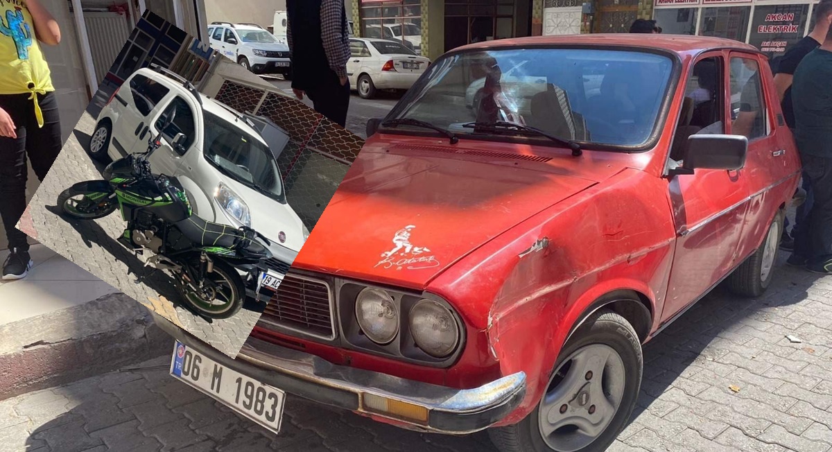 Otomobil ile Motosiklet Çarpıştı: 1 Yaralı