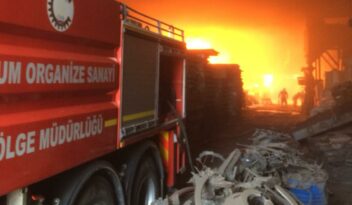 Organize Sanayinde Yangın Çıktı