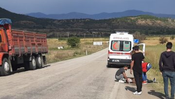 Çorum’da Motosiklet Kazası : 2 Yaralı