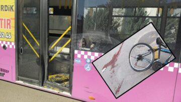 Otobüse Çarpan Küçük Çocuk Ağır Yaralandı