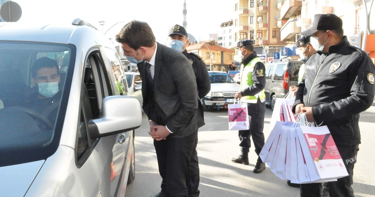 Sungurlu’da Emniyet Kemeri Uygulaması Yapıldı