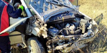 Domuz Sürüsüne Çarpmamak İçin Kaza Yaptı