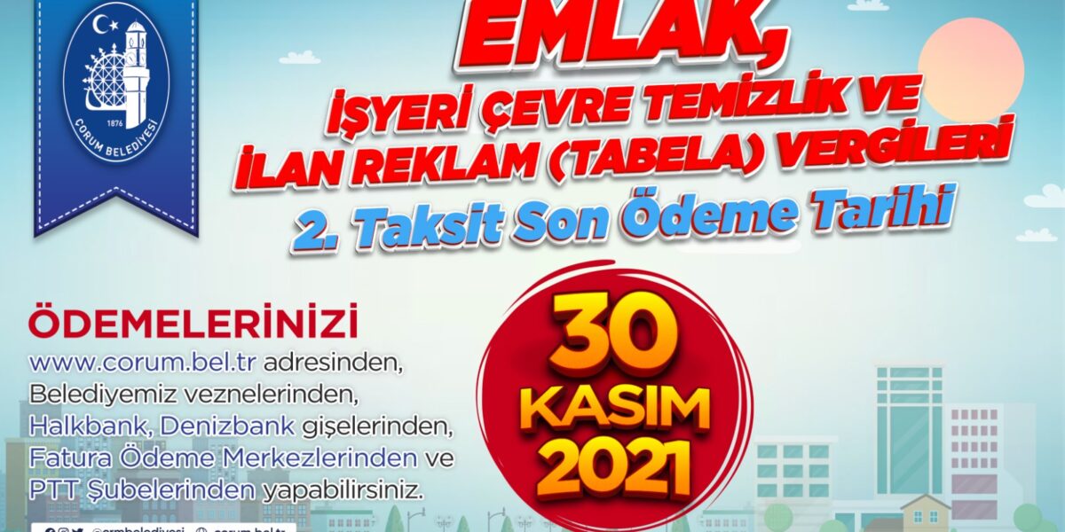 Emlak Vergisinde Son Gün 30 Kasım