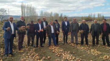 Ziraat Odası Başkanlarından Soğan Üreticisine Destek