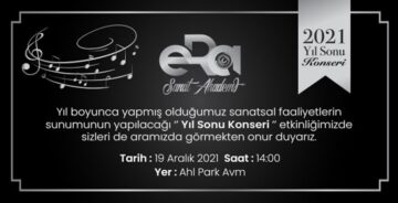 ERA Sanat Akademi, Yıl Sonu Konseri Düzenliyor