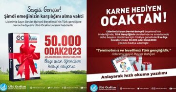 Ülkü Ocakları’ndan Öğrencilere Karne Hediyesi